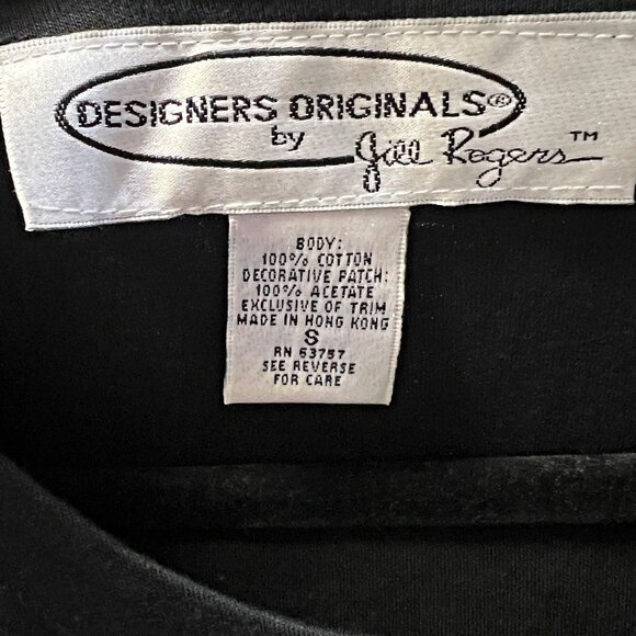 Designers Originals by Jill Rogers Vintage Graphic Shirt GOP 3D Embroidered Tee - Picture 9 of 13